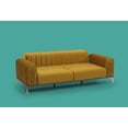 thumbnail image 3 of Ottomanson Tranquility Sofa Bed 70", Mustard Microfiber, 3 of 3
