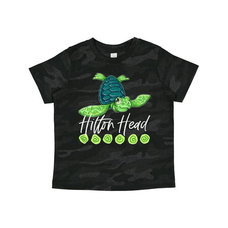 

Inktastic Hilton Head Cute Smiling Sea Turtle Gift Toddler Boy or Toddler Girl T-Shirt