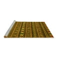 thumbnail image 2 of Ahgly Company Machine Washable Indoor Rectangle Oriental Yellow Modern Area Rugs, 3' x 5', 2 of 4