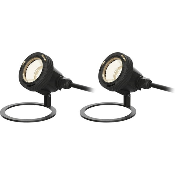 LED Pond Light Low Voltage 135 Lumen Underwater Lights 2 Pack Waterfall Pool Fountain Light 2900K for Home Garden Patio Pool