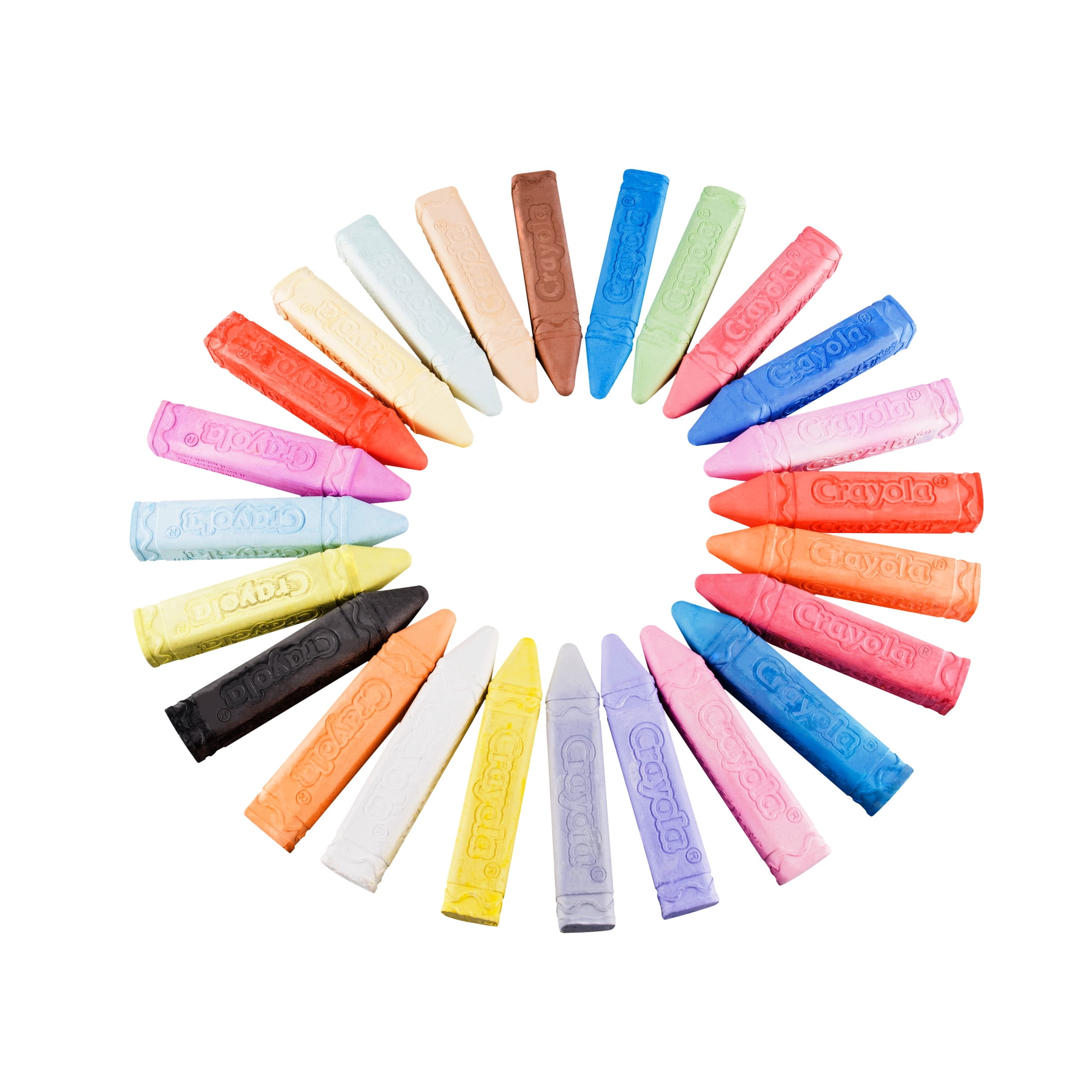 Crayola Washable Sidewalk Chalk, 24 Ct, Outdoor Toys, Summer Activities for Kids, Screen Free Play, Arts and Crafts, Creative Gifts for Kids, Ages 4+