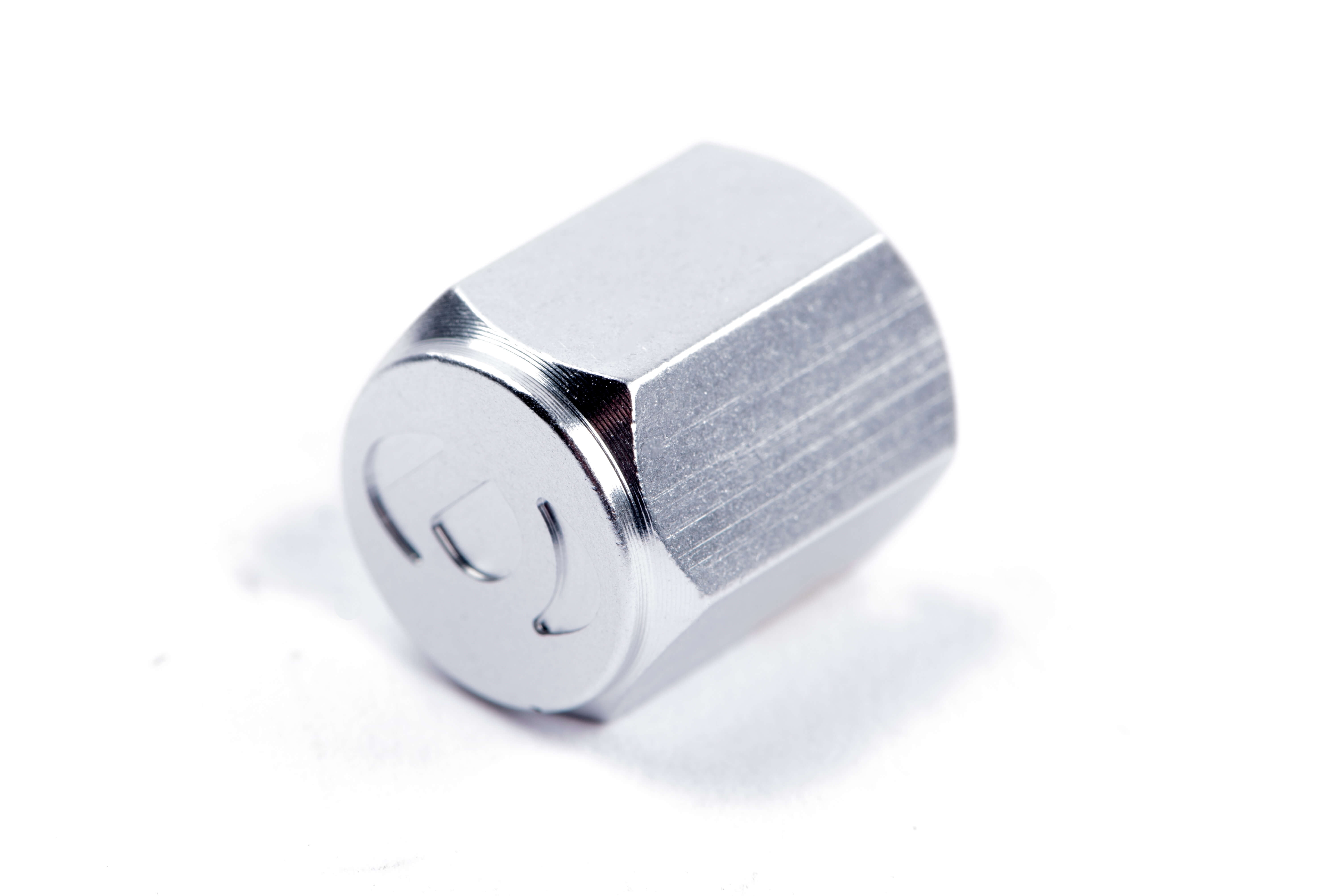 Dinan D757-0008 Valve Stem Caps Silver Set of 4