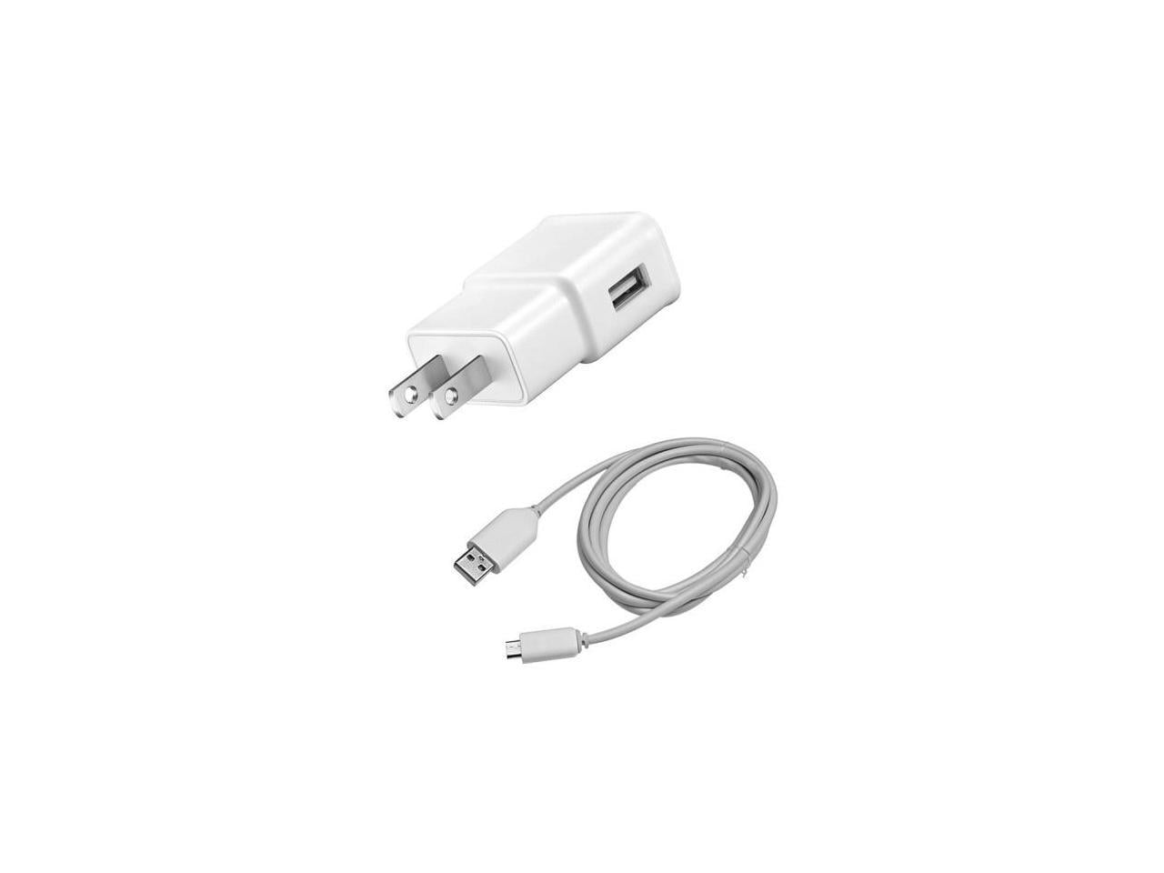 4xem 4XSAMKIT 2.1A Samsung Wall Charger S6 With 6Ft Micro Usb Cable Kit S3 S4