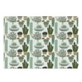 thumbnail image 1 of Cactus Cutting Board, Pattern with Succulent Plants and Cactuses in Pots Botanical Floral Mexican Garden, Decorative Tempered Glass Cutting and Serving Board, Large Size, Multicolor, by Ambesonne, 1 of 1