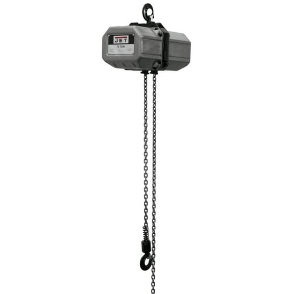 Jet 1/2Ss-1C-60 1/2 Ton Electric Chain Hoist 60 Ft. Lift 1 Phase 230/460V Prewired 230V