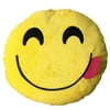 Smily Comfortable Cushion with Yellow Smily Face with Red Tongue Stick Out Emoji Cushion; Product Size: 13 x 13x 3.5. Happy Face for self and everyone you like or not like