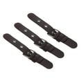 thumbnail image 4 of 3 Sets PU Leather Snap Toggle Closure Sew Black Sew on Duffle Jacket Buckle Coffee, 4 of 9