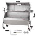 thumbnail image 2 of VEVOR Rotisserie Grill with Hooded Cover, BBQ Whole Pig Lamb Goat Charcoal Spit Grill, 46 Inch 132Lbs Capacity, Electric 52W Motor Stainless Steel Roaster with Viewing Window and Lockable Wheels, 2 of 9