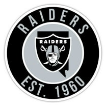 Las Vegas Raiders 12" State Circle Sign