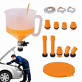 thumbnail image 1 of Radiator Spill Free Funnel Kit Spill Proof Radiator Coolant Filling Funnel Kit Radiator Spill Free Funnel 15pcs Antifreeze, 1 of 5