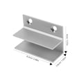 thumbnail image 2 of RENACLIPY 2Set Aluminum F-Shaped Shower Door Bottom Guides for Sliding Doors 10In, 2 of 8