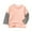 Pink, variant on MeetoTime Girls Boys Cotton Long Sleeved Top Loose Striped Solid Color Splice T-shirt 2-11 Years Kids Clothes