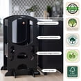 thumbnail image 5 of Little Partners Learning Tower Adjustable Height Kitchen Step Stool, Toddler Tower, Encourages Learning, Independence, and Engagement, Safety Climbing Tower for Kitchen Counter – Ebony, 5 of 8