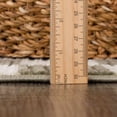 thumbnail image 3 of Hauteloom Kaysar Living Room, Bedroom Machine Washable Area Rug - Square Piles, Checkered - White, Moss Green - 5'3" x 7', 3 of 12