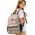 thumbnail image 4 of Cute Print Backpack for School, Lightweight Student Bookbag with Padded Straps, 4 of 4