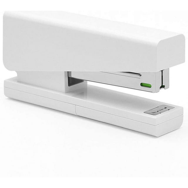Agrafeuse, Agrafeuse de Bureau, Agrafeuse Classique de Bureau, Ensemble d'Agrafes Blanches Capacité 20 Feuilles avec Rangement Gratuit 100 Pcs Agrafes