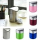 thumbnail image 5 of Bote de basura de acero inoxidable BLESIY Rosa Azul Rojo Plateado, 5 of 7