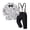 as the picture shows, variant on oqasdz Stylish Boys Formal Elegant Dress Shirt with Suspenders and Pants for Wedding Party Celebration Evening Fashion Outfits Set