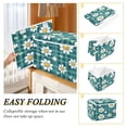 thumbnail image 4 of Ryvnso Cute Daisy Flower Large Lidded Foldable Storage Baskets Cubes Boxes Lids Bin for Home, 4 of 7