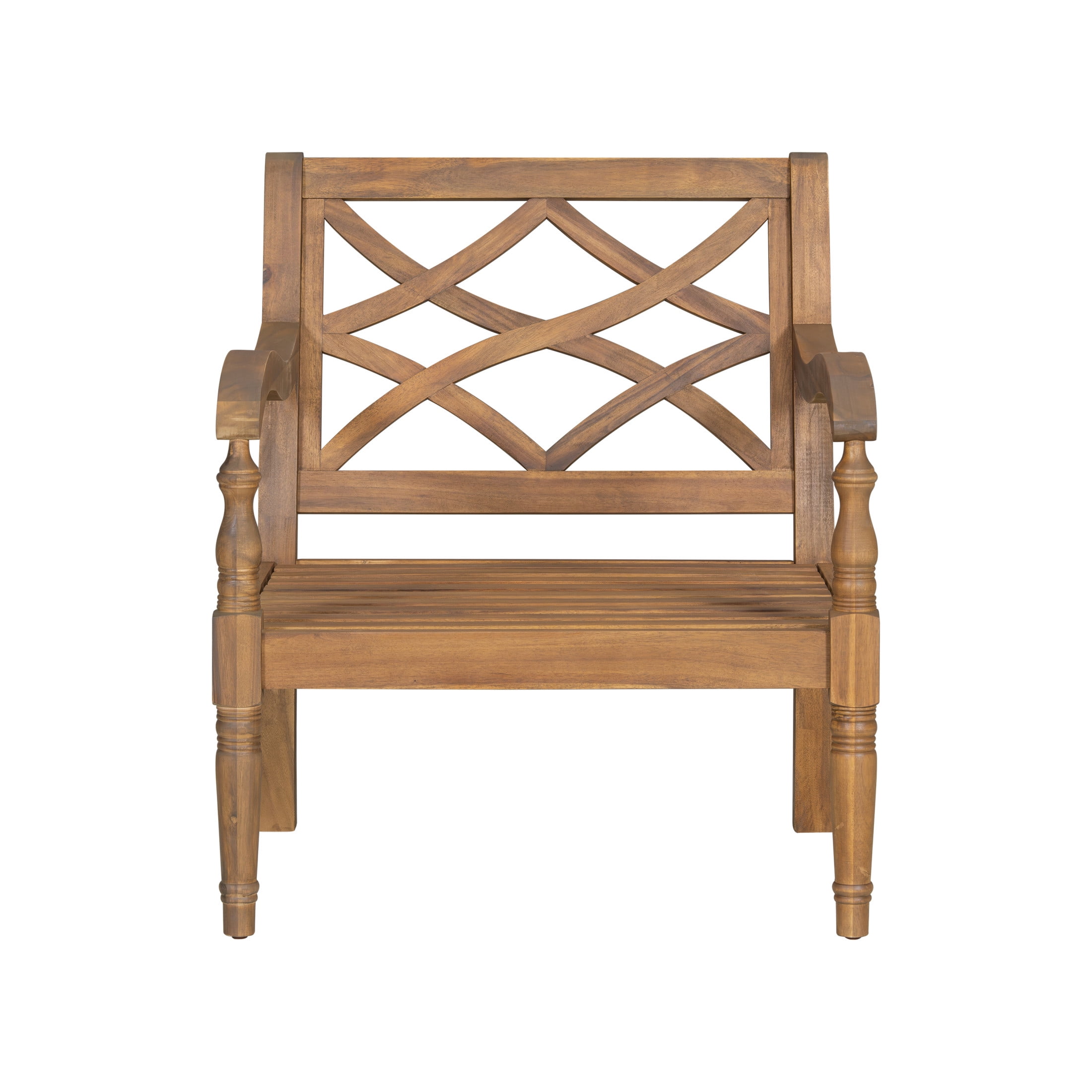 Christopher Knight Home 4-Piece Outdoor Sofa Seating Group with Cushions, Acacia Wood Patio Set, Natural + Beige