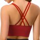 thumbnail image 2 of Sujetador deportivo circunferencia inferior ancha en forma de X correa cruzada sujetador elástico de yoga escote en U para bailar ANGGREK Otros, 2 of 6