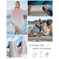 thumbnail image 5 of Gradient Pink Grey, Beach Towels Oversized Super Absorbent, Modern Abstract Color Ombré Art Lightweight Bath Towel Quick Dry Sets For Bathroom/Pool/Rv Camping/Beach Play/Gym Room/Picnic 35"x70", 5 of 8