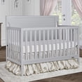 thumbnail image 4 of Nursery Bundle, Dream On Me Cape Cod 5 in 1 Convertible in Pebble Grey and Crib & Toddler Mattress Bundle, 4 of 11