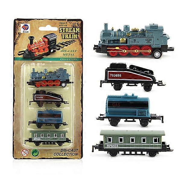 Simulation Toy Retro Steam Locomotive - Pull Back and Simulate Steam Locomotive Model for Boys