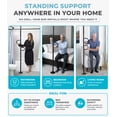 thumbnail image 6 of Stander Double Handle Floor to Ceiling Grab Bar, Tension Mounted Transfer Pole for Seniors, Stand Assist Aid for Bathroom, Bedroom, Living Room, Safety Rail for Fall Prevention, Black, 6 of 10