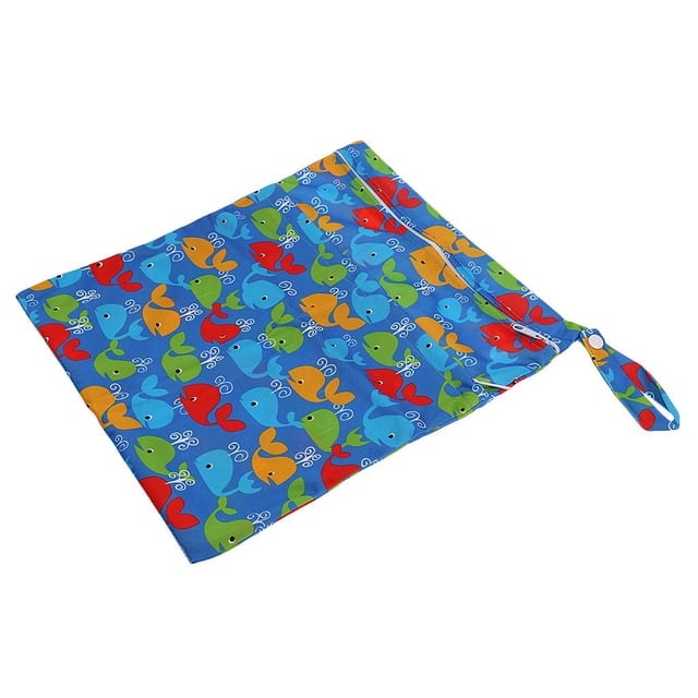 Sac à Couches Imperméable, Sac à Couches à Fermeture Éclair Humide et Sec, Pochette à Couches, Pochette à Couches Réutilisable, Tissu de Pochette à Couches, Pochette à Couches pour Bébé, Pochette à Couches pour Nourrisson, Sac à Couches Humide et Sec à Motif Cartoon, Sac Fourre-Tout à Couches, Style Lavable 5