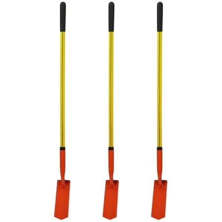 48 in. Classic Fiberglass Trenching Shovel with Heavy-Duty V-Type Steel Blade and Cushion Grip Handle (3-Pack)