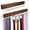 Brown, variant on 2-Pack Wooden Tie Rack and Belt Organizer for Closet, Wall Mounted Tie Holder with 28 Folding Metal Hooks, Space Saving Hanging Storage for Belts and Accessories, Natural Wood Finish