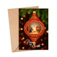 thumbnail image 1 of Tarjeta de Navidad TeloNook Peace On Earth Holy Family 5x7, 1 of 7