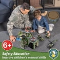 thumbnail image 5 of ENP City Building Set, 677 Pcs Army Military Building Block Kit for Kids, Army Rescue Tower Building Toys, Gift for Boy Girls 6-12, Green, 5 of 7