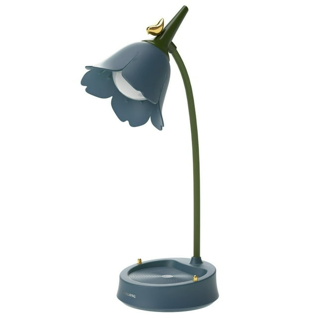 Night Light 1 Set Eye Protection Stepless Dimmable Unique Flower LED Desk Lamp Student Bedroom Light