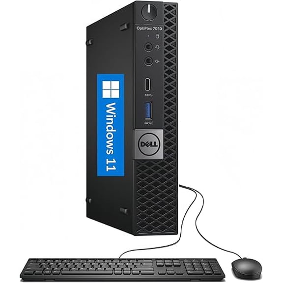 Restored Dell OptiPlex 7050 micro Tiny Desktop Core i5-6500 3.20GHz 8GB RAM 128GB SSD Desktop (Refurbished)