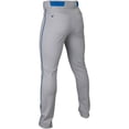 thumbnail image 2 of Easton Youth Rival+ Open Bottom Piped Baseball Pants Grey/Royal XS, 2 of 3