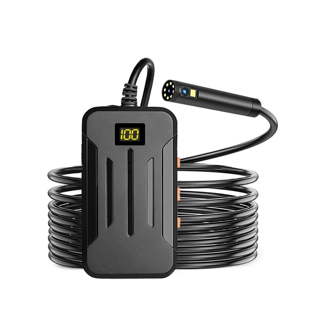 Generic Industrial Endoscopy Borescope Inspection Camera Supported W-IFI Connected Built-in 9 Dimmable Adjustable Brightness LEDs 5.5mm Lens 2560* 1944 Resolution IP68 Water Resistance Built-in 2600 H