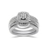 1/4 Carat T.W. Diamond Sterling Silver Bridal Set