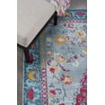 thumbnail image 3 of Transitional 8x11 Area Rug (7'10'' x 10'3'') Floral Gray, Blue Living Room Easy to Clean, 3 of 8