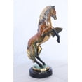thumbnail image 6 of Nifao Colored rearing horse bronze statue – Home Decor Sculpture, 14"L x 7"W x 21"H, 6 of 11