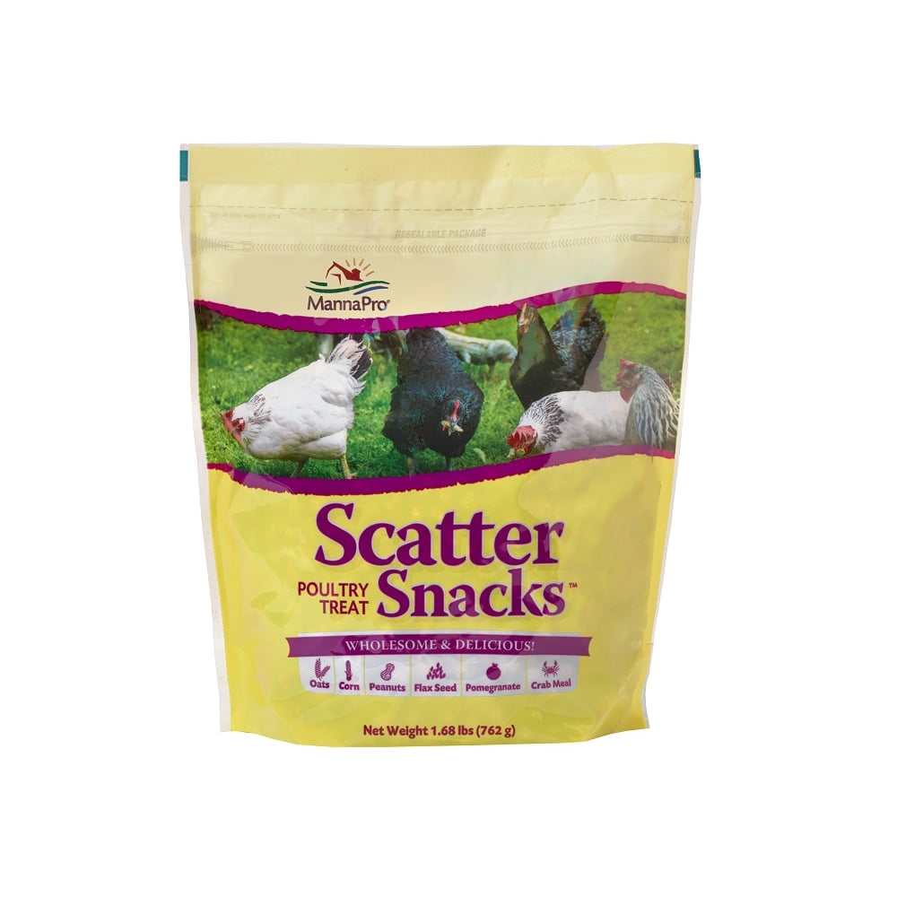 Manna Pro Poultry Scatter Snacks Chicken Treats, High in Nutrients, 1.