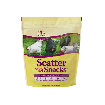 Manna Pro Poultry Scatter Snacks Chicken Treats, High in Nutrients, 1.68 lb