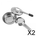 thumbnail image 1 of 2X Estufa de alcohol compacta para mochileros de acero inoxidable Quemador para exteriores Senderismo 2 piezas, 1 of 8
