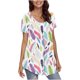 thumbnail image 3 of Blusa de manga corta con cuello redondo, informal, cómoda, a la moda para mujer OAVQHLG3B Store  lin121212, 3 of 3