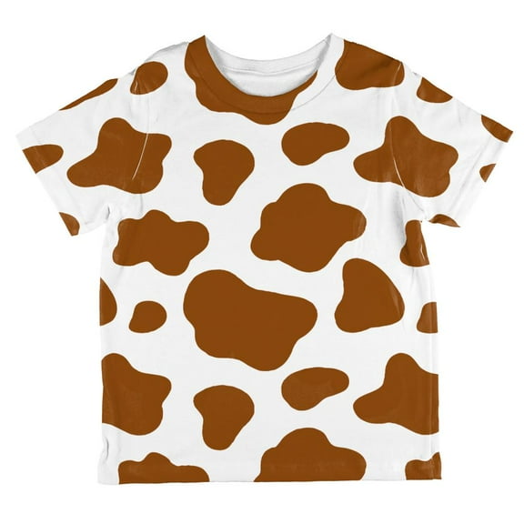 Halloween Costume Brown Spot Cow All Over Toddler T Shirt Multi 2T