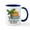 White/Navy Inside, variant on - Delaware Coin Beach Mugs - 11 oz Ceramic Mug - Novelty Coffee Tea Cup