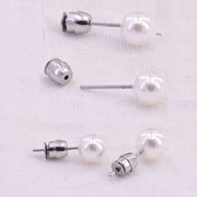 Techinal 10Pcs Secure Earring Lock Earring Back Ear Studs Nuts Replacement Earring Posts