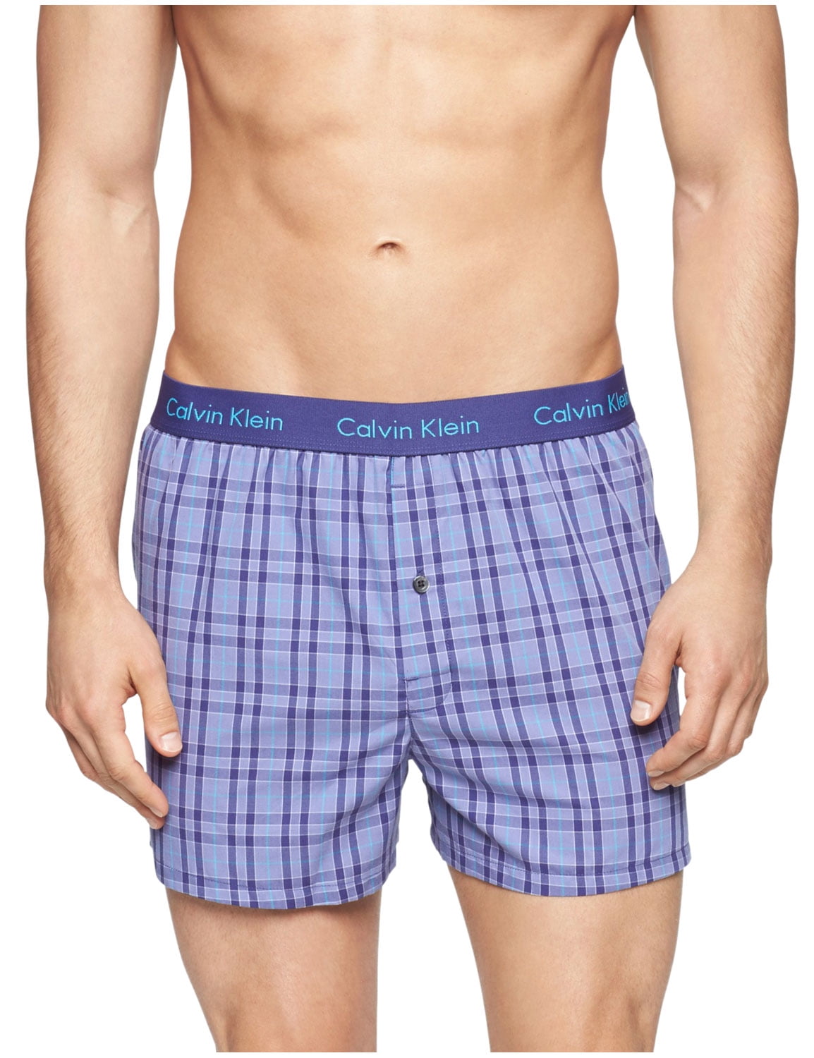 Calvin Klein CALVIN KLEIN Mens Slim Fit Olin Plaid Weave Cotton