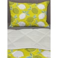 thumbnail image 3 of Lemon Comforter & Sham Bedding Set, Hand Drawn Big Sour and Organic Silhouettes and Leaves, 3 pcs Duvet Set Microfiber Filling Quilt, 5 Sizes, Yellow Khaki, by Ambesonne, 3 of 4